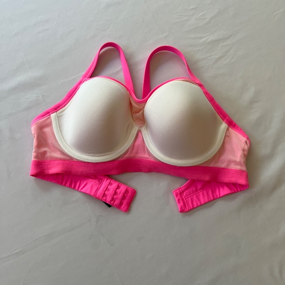 Victoria's Secret VSX Sport Bra Padded Racerback Pink Sz 36D - Picture 3 of 8